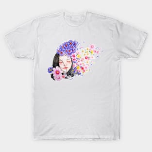 Women Flower T-Shirt